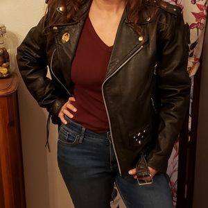 Vintage Black leather jacket